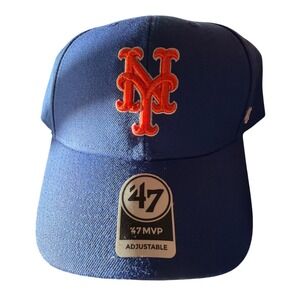 New York Mets MLB Baseball Cap Royal Blue MVP Adjustable 47 Brand